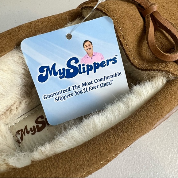 My Slipper NWOB Brown Leather Size Womens 7 - Picture 11 of 11